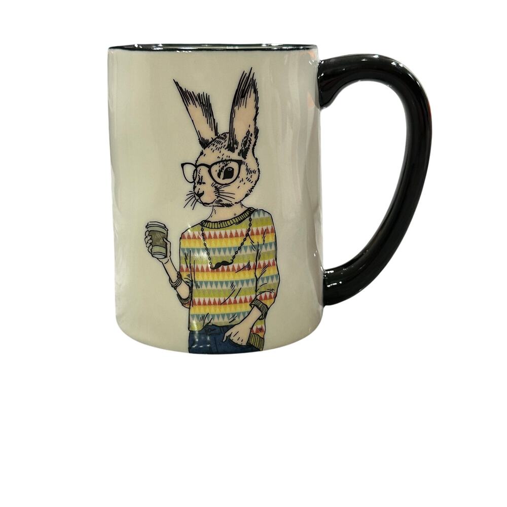 Signature Housewares Hipster Rabbit Coffee Mug